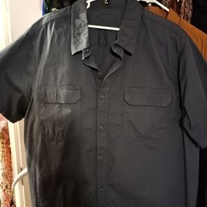 Brahma Men's Charcoal Button Down Shirt